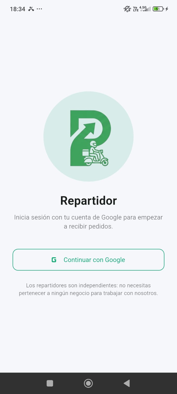 Pantalla de inicio de sesión de PacaBoot Driver